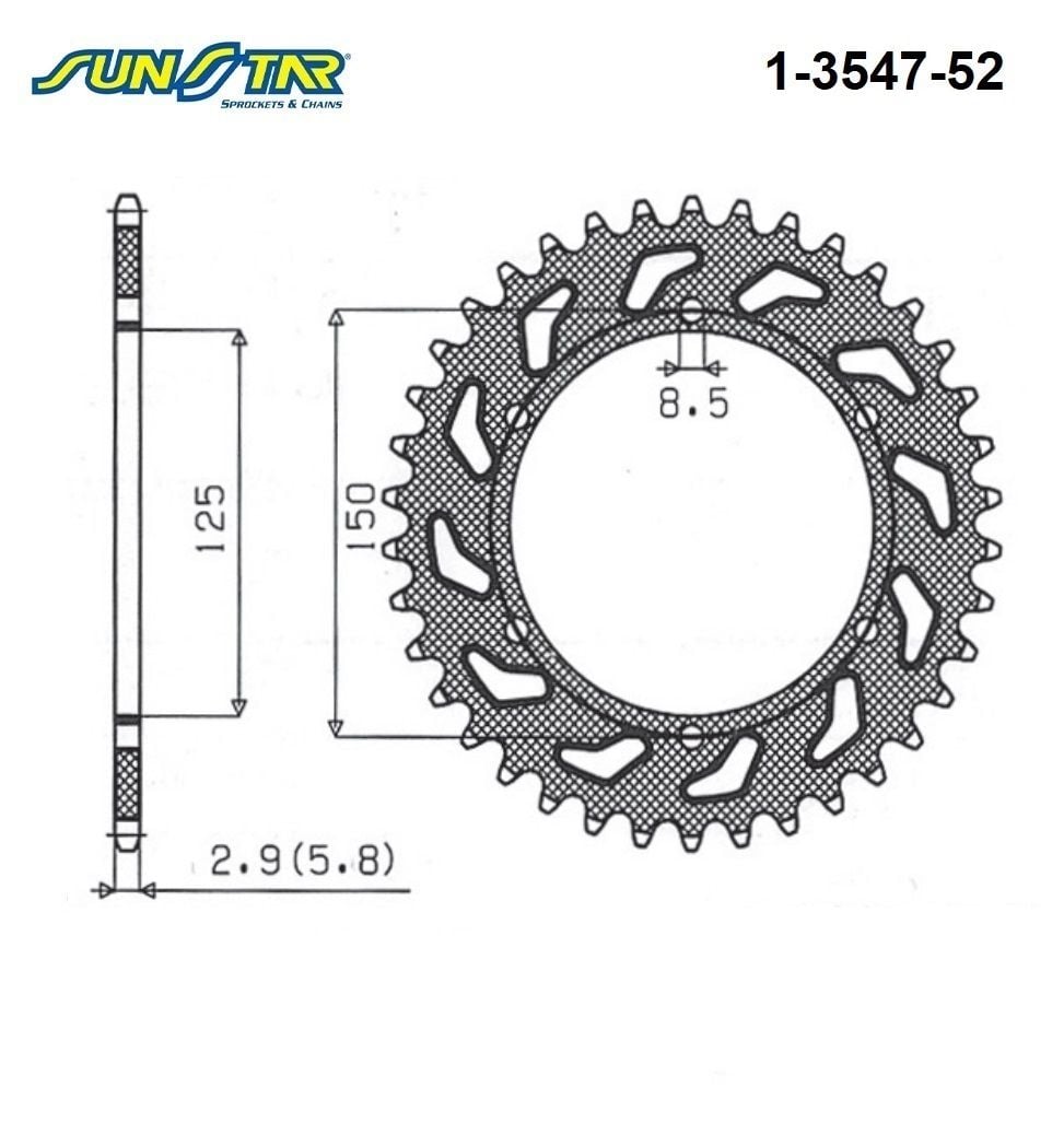 EXC%20250/SIX%20DAYS%20%20%20125%20EXC%20%20%20501%20FE%20%20%20450%20FC/FE%20%20%20350%20FE/FC%20450%20SX-F%20%20%20250%20TE/TC%20SUNSTAR%201-3547-52%20ARKA%20DİŞLİ%20(ÇELİK)