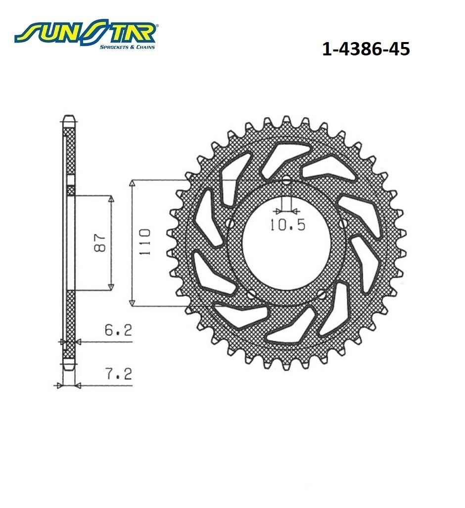 GSX%20F%20650%20%20SV%20560%20%20GSF%20BANDIT%20S%20650%20%20SUNSTAR%201-4386-45%20ARKA%20DİŞLİ%20(ÇELİK)