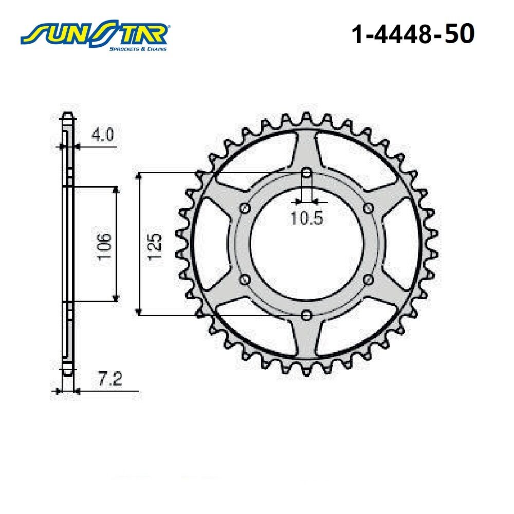 TIGER%20800/850%20%20SUNSTAR%201-4448-50%20ARKA%20DİŞLİ%20(ÇELİK)