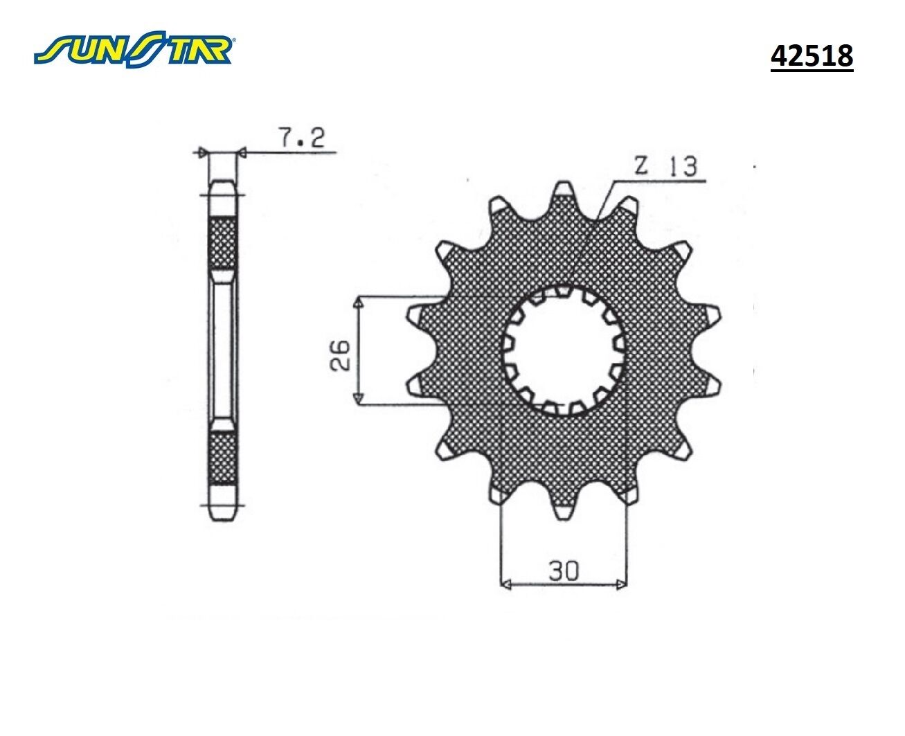 BONNEVILLE%20T100%20%20%20%20865%20SPEEDMASTER%20%20%20%20865%20THRUXTON%20%20865%20AMERICA%20%20%20%20%20%20SUNSTAR%2042518%20ÖN%20DİŞLİ%20(ÇELİK)