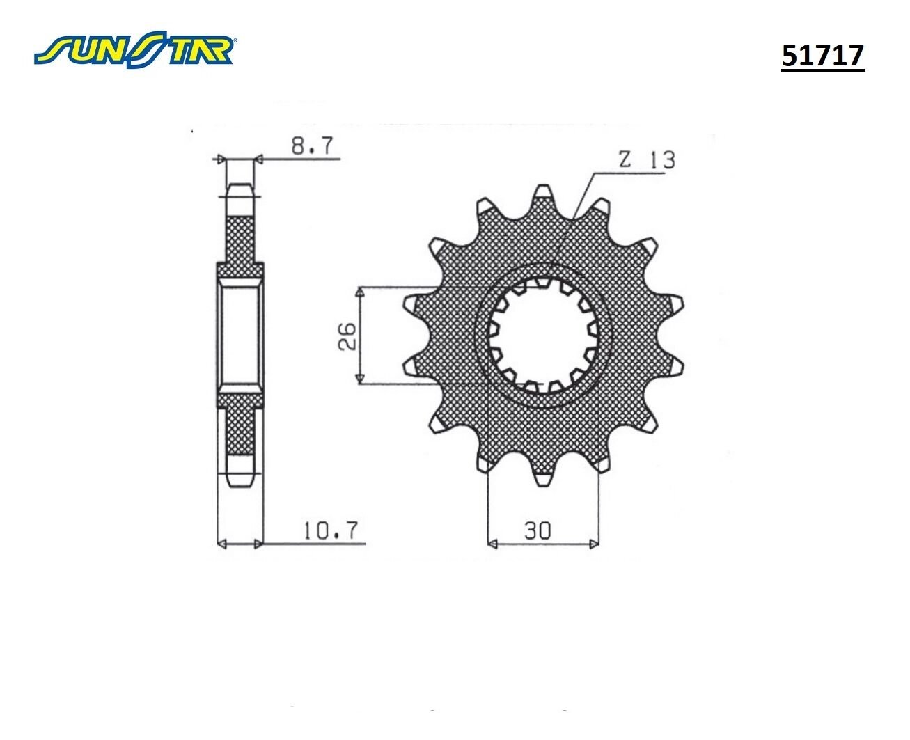 FZ1%20/%20FAZER%20%20%20%20YAMAHA%20R1%20%20%20%20%20XJR%201200%20%20SUNSTAR%2051717%20ÖN%20DİŞLİ%20(ÇELİK)