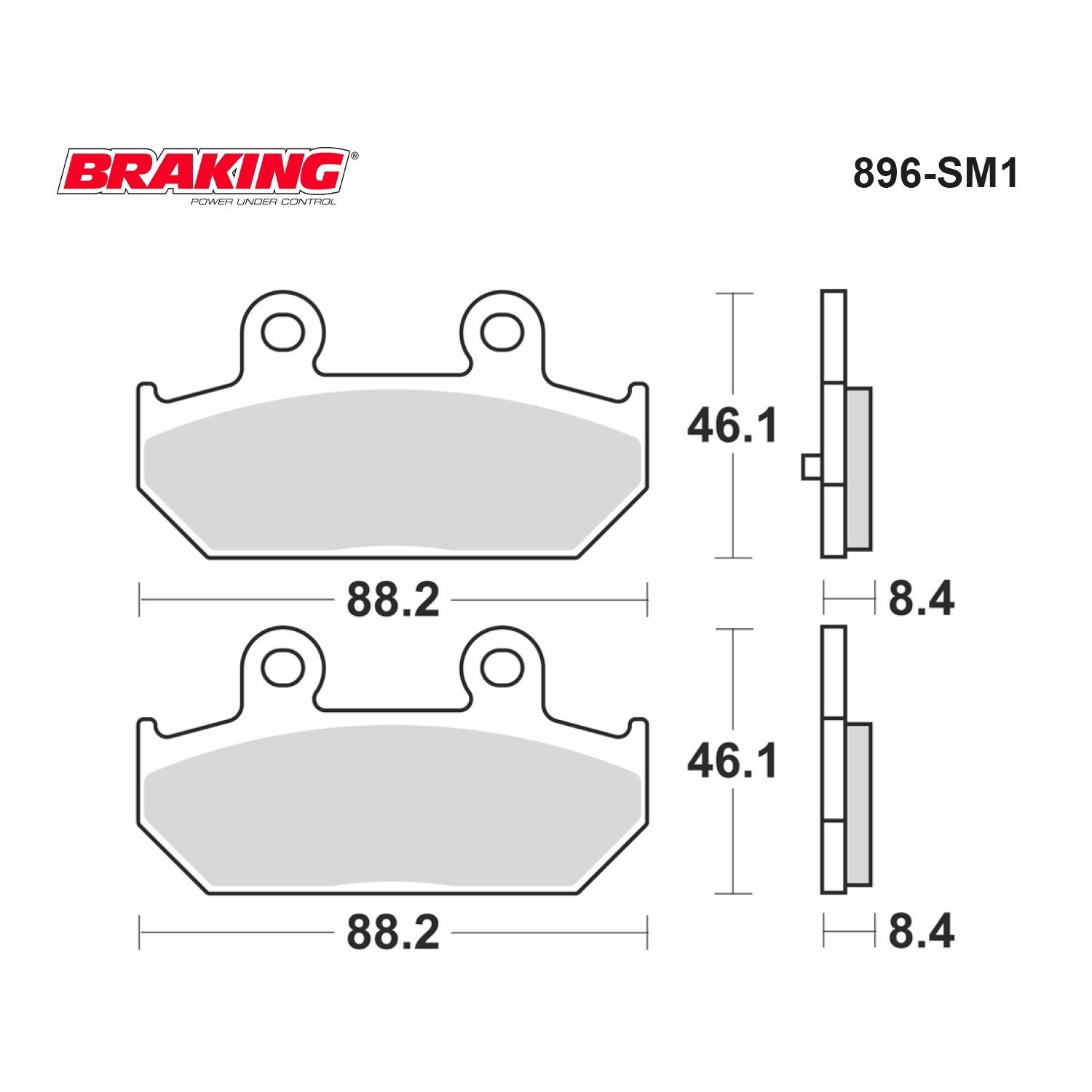 BURGMAN%20400/650%20%20BRAKING%20896SM1%20YARI%20METALİK%20(ARKA)%20FREN%20BALATASI