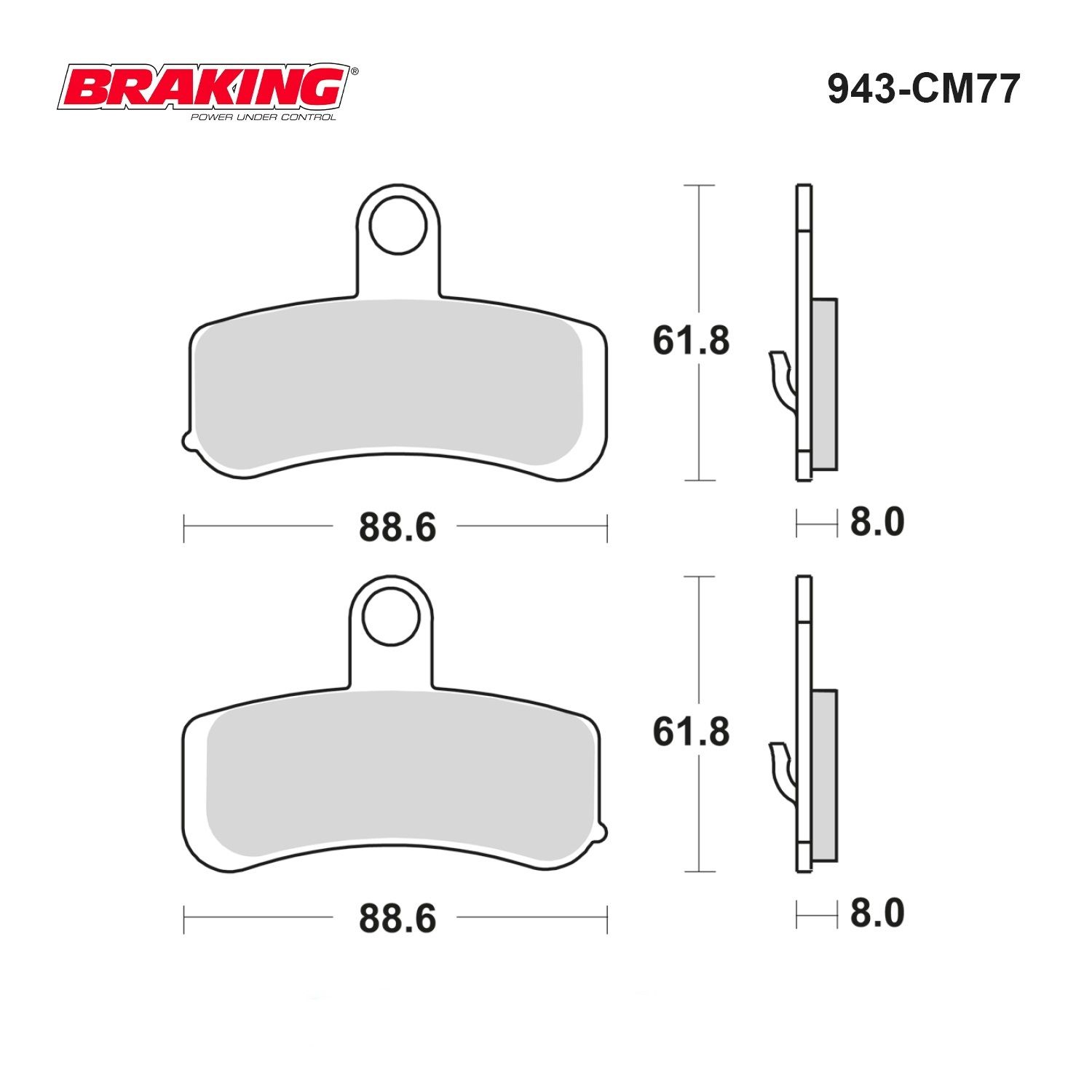 HARLEY%20DAVIDSON%20%20BRAKING%20943CM77%20SİNTERLİ%20FREN%20BALATASI