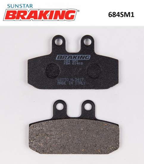 SCARABEO 200İE/500   MANA 850  Braking 684SM1 YARI METALİK FREN BALATASI