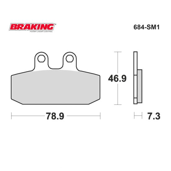 SCARABEO 200İE/500   MANA 850  Braking 684SM1 YARI METALİK FREN BALATASI