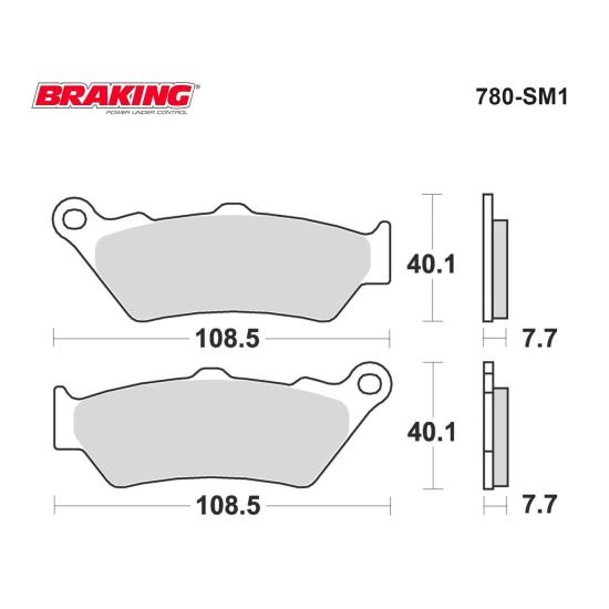 R 1250 GS    K 1600 GT/GTL    F 650    G 650 GS    F 700 GS    F 750 GS   F 800 GS    F 850 GS  CF MOTO 400 NK   BRAKING 780SM1 YARI METALİK FREN BALATASI