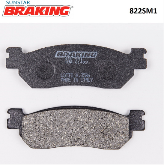 XCITY 250    XMAX 250   R6/R1  MAJESTY 250    BRAKING 822SM1 YARI METALİK (ARKA)  FREN BALATASI