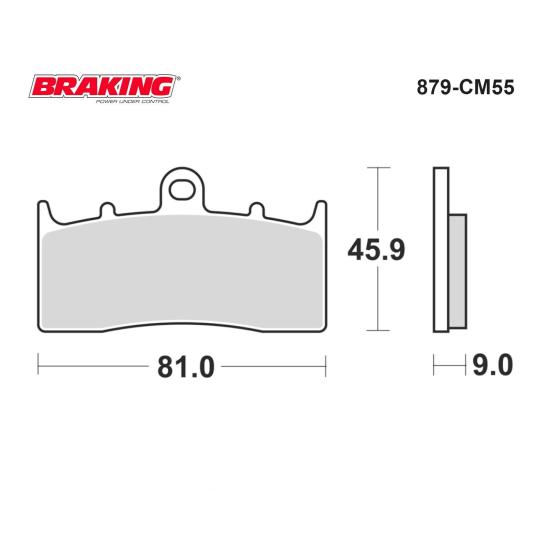 K 1600 GTL/EXCLUSİVE    K 1600 GT/B      K 1300 R    R 1200 R     K 1600 LT ABS   BRAKING 879CM55 SİNTERLİ (ÖN) FREN BALATASI