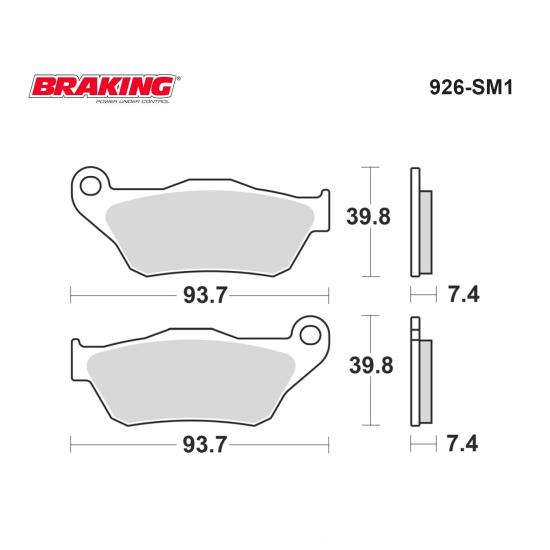 XMAX 250  (2005-2009)  BRAKING 926SM1 ARI METALİK (ÖN) FREN BALATASI