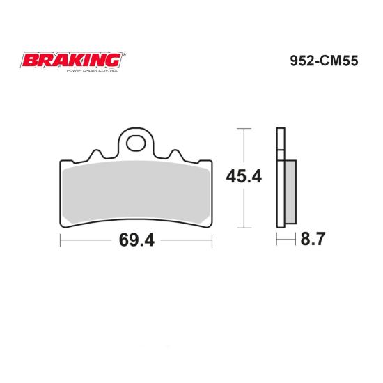 DOMINAR 400 UG   G 310 GS/R    401  SVARTPILEN    125 DUKE/RC   200  DUKE/RC    250 DUKE/RC    390 ADVENTURE   390 DUKE/RC BRAKING 952CM55 SİNTERLİ (ÖN) FREN BALATASI