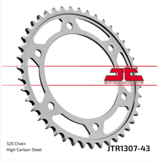 CBR 1000RR/RRR/SP  CBR 600F   CBR 600RR   JT JTR1307-43 ARKA DİŞLİ