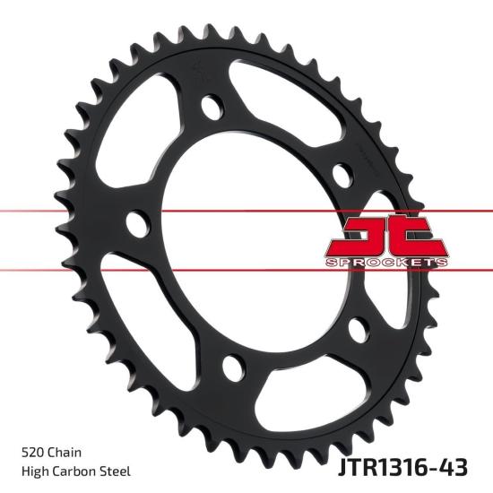 NC S 700 NC X 700  NC S 750  NC X 750  CB 500F   CBR 500R    JT JTR1316-43 ARKA DİŞLİ