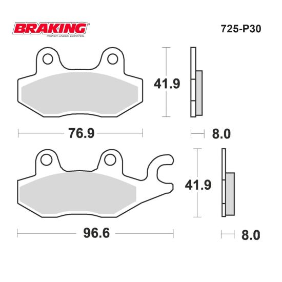 CBF 150/250    NINJA 250 R     Z 250 SL    Z 300   KYMCO AGILITY R 16   150/200    DINK 150/200     KYMCO LIKE 125/200    KYMCO PEOPLE   250   SUZUKI   BURGMAN 200/400 BRAKING P30725 SİNTERLİ FREN BAL